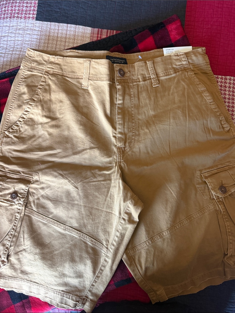 American Eagle Men's Cargo Shorts - Khaki Brown